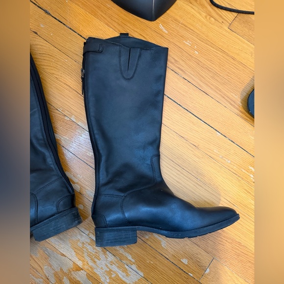 Sam Edelman Black Leather Boots Size 9 - Picture 4 of 8